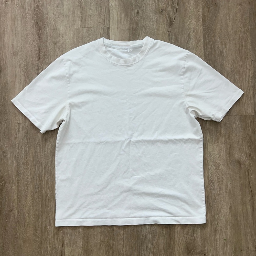 Gently Used Lululemon Men’s White Heavyweight Cotton Jersey T-shirt